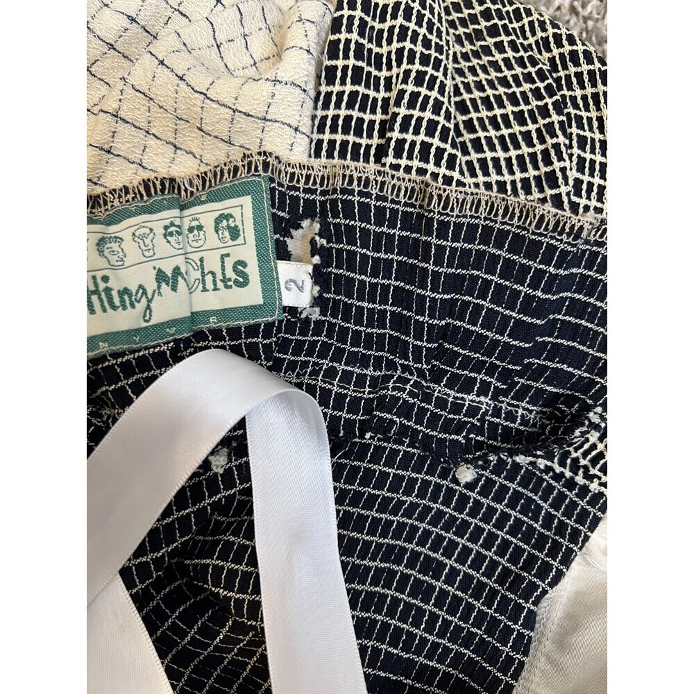 Nothing Matches Patchwork Outfit Set Size 2 Large Vintage Lagenlook Artsy Boho - Picture 10 of 11